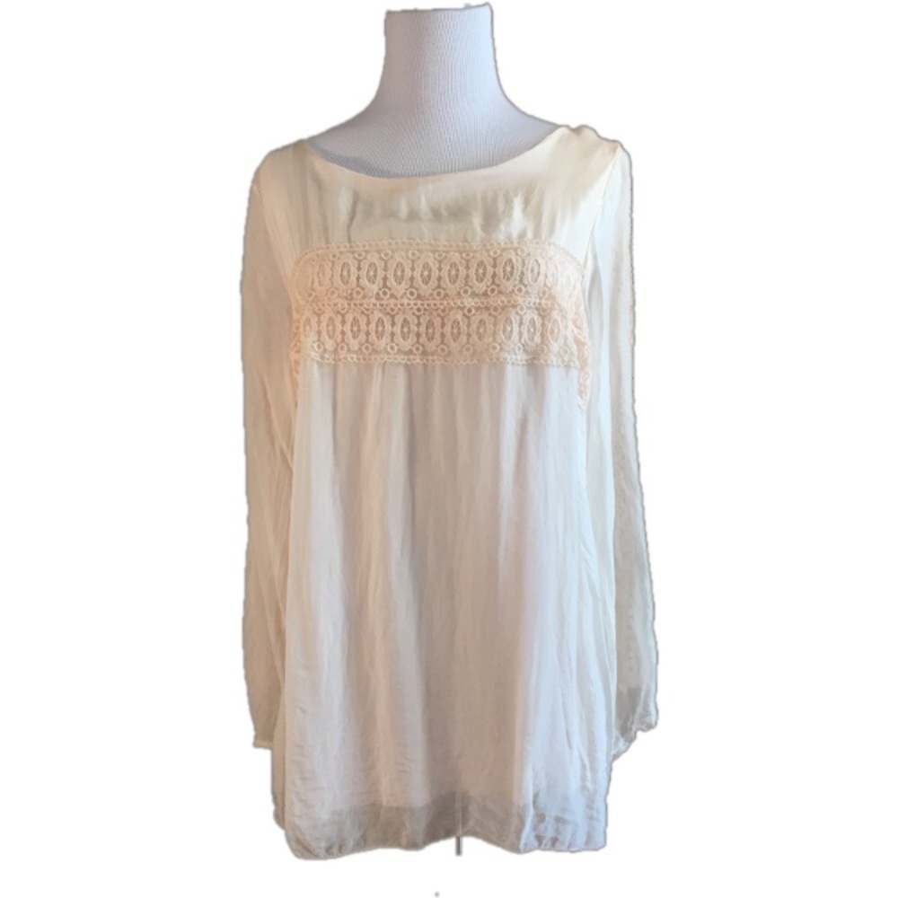 Silk Giulia Italian Blouse Boho Bohemian H…